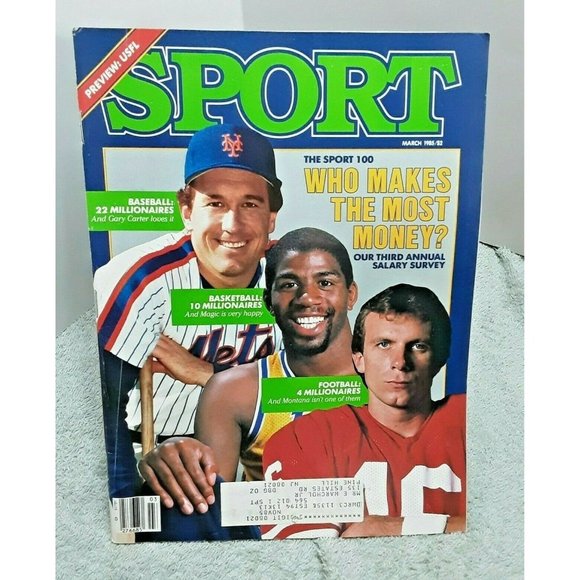 Sport Magazine March 1985 Gary Carter Magic Johnson Joe Montana Salaries - Picture 1 of 1